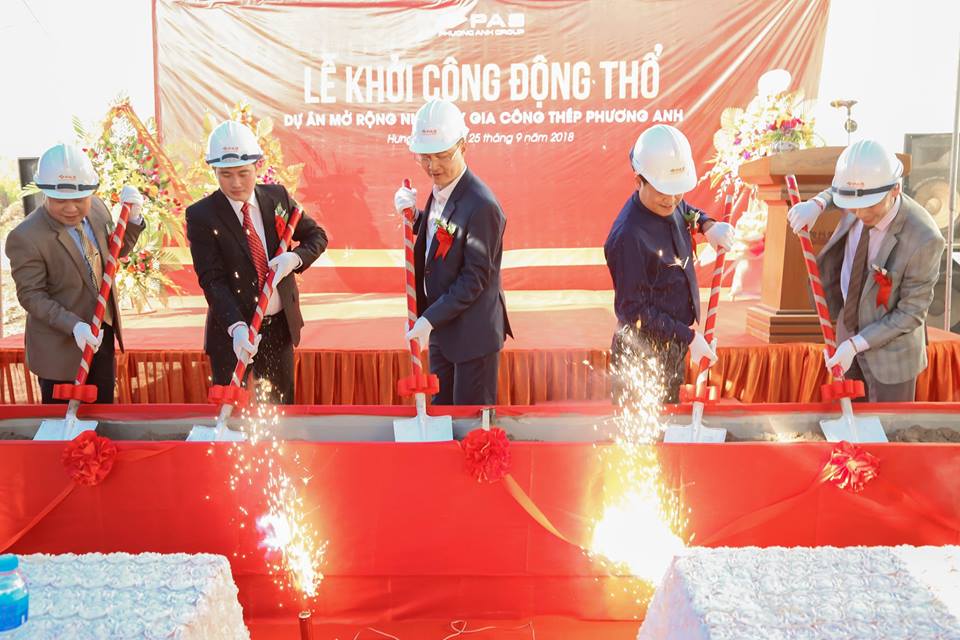 LỄ ĐỘNG THỔ DỰ ÁN MỞ RỘNG NHÀ MÁY THÉP PHƯƠNG ANH 14 42513314 312868425959807 6703984628073496576 n